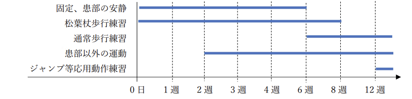 当院のプログラムの目安